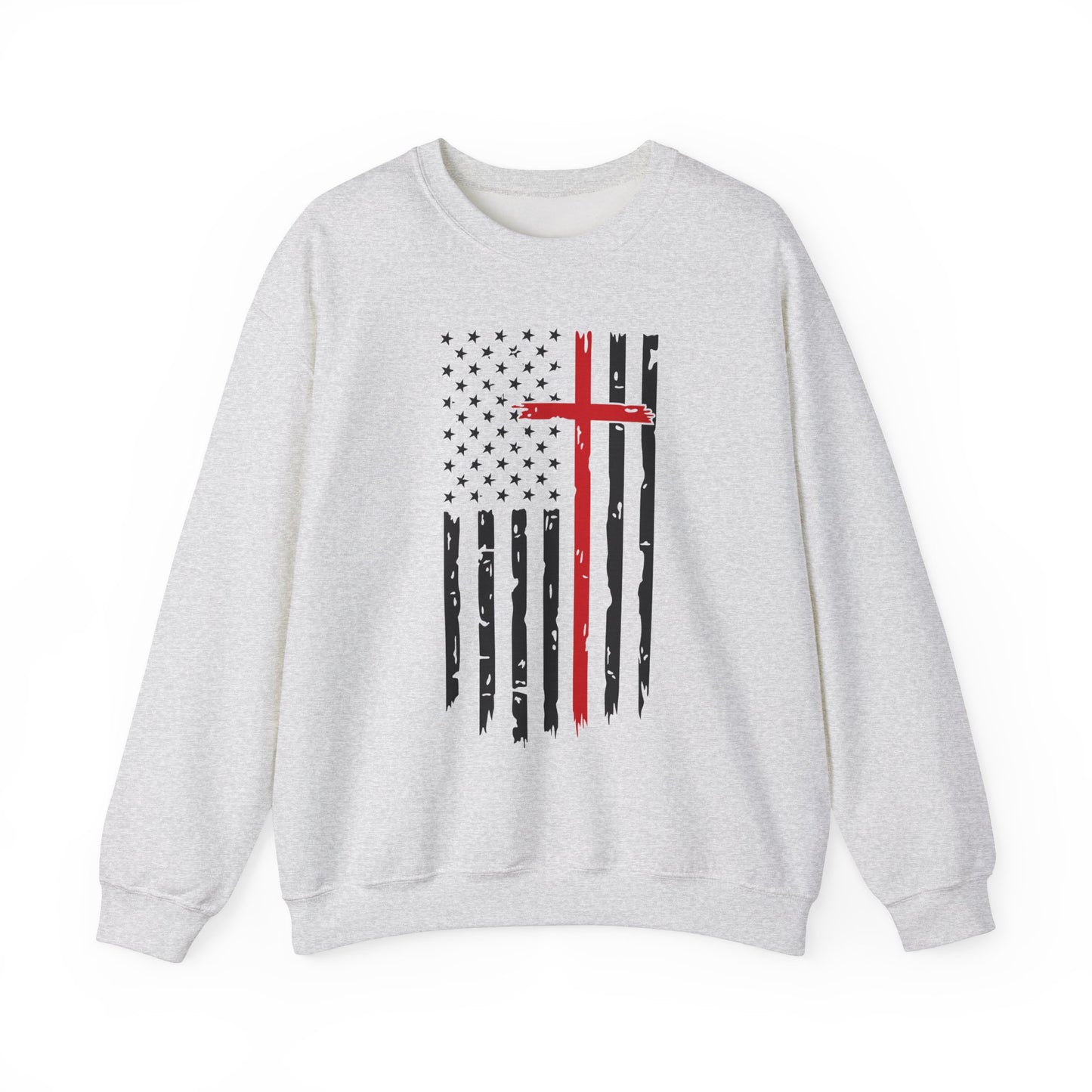 Thin Red Line Cross - Fire Fighters Sweatshirt