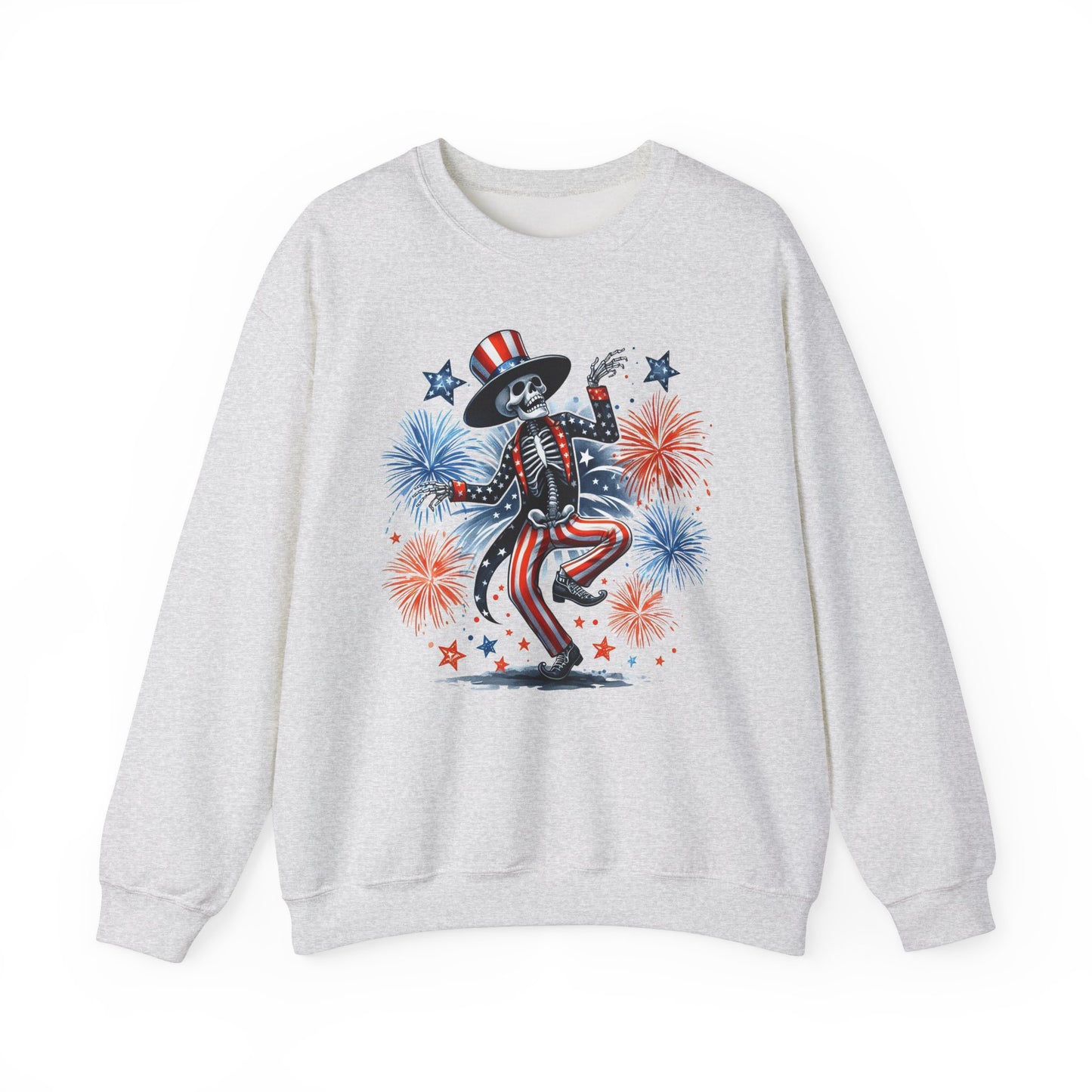 4th of July - Dancing USA Skeleton #1 Sweatshirt