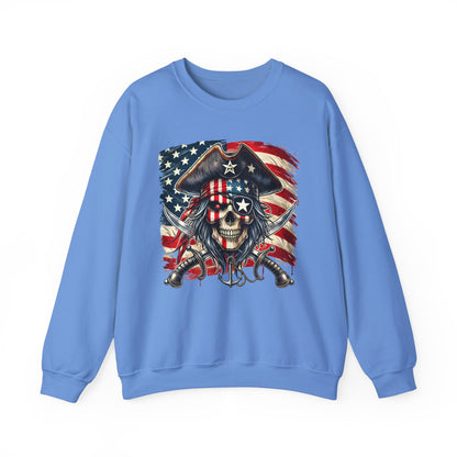 Skeleton Pirate with Flag Sweatshirt