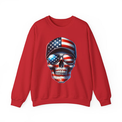 USA Flag Skull #3 Sweatshirt
