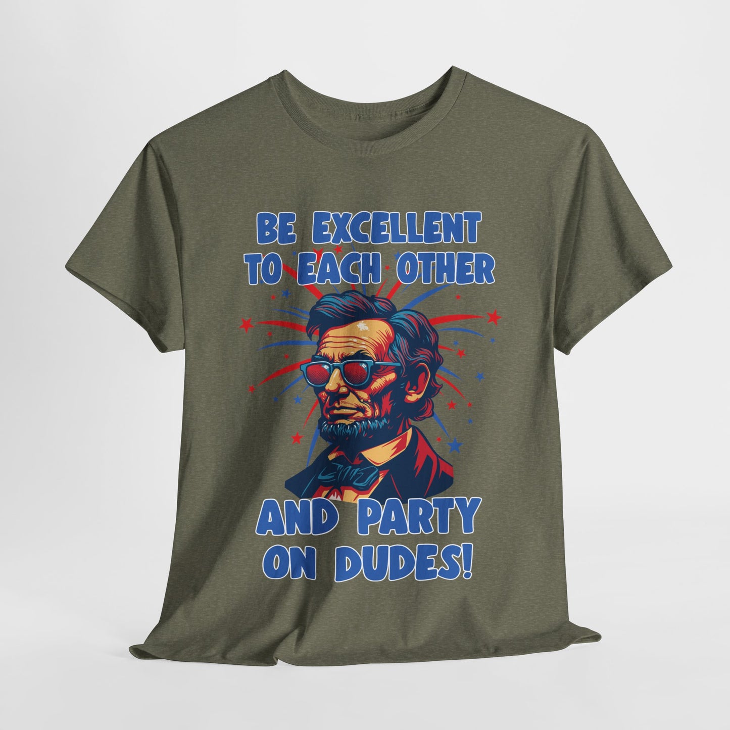 Abe Lincoln - Party on Dudes! T-Shirt