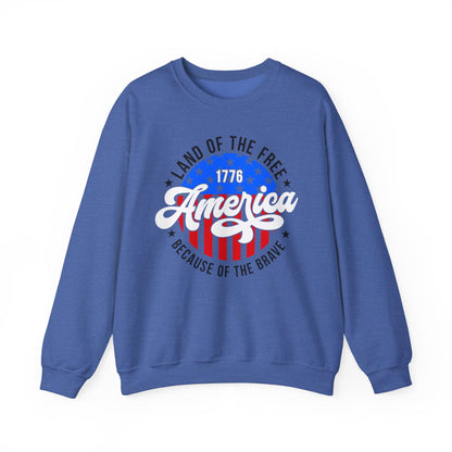 Land of the Free Because of the Brave #2 Sweatshirt