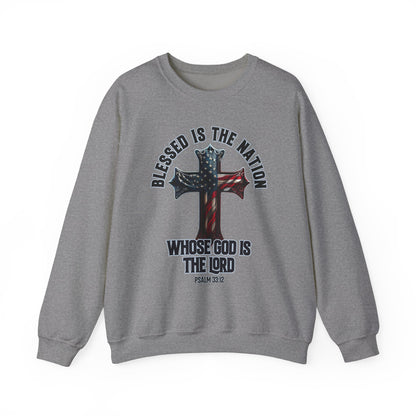 Blessed is the Nation Whose God is the Lord Sweatshirt