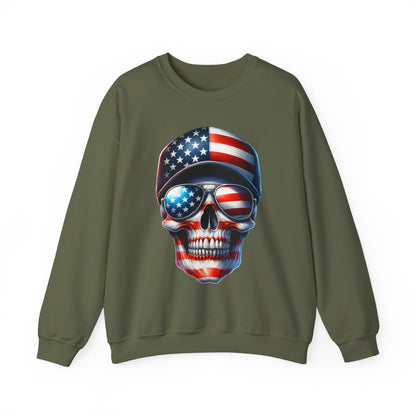 USA Flag Skull #3 Sweatshirt