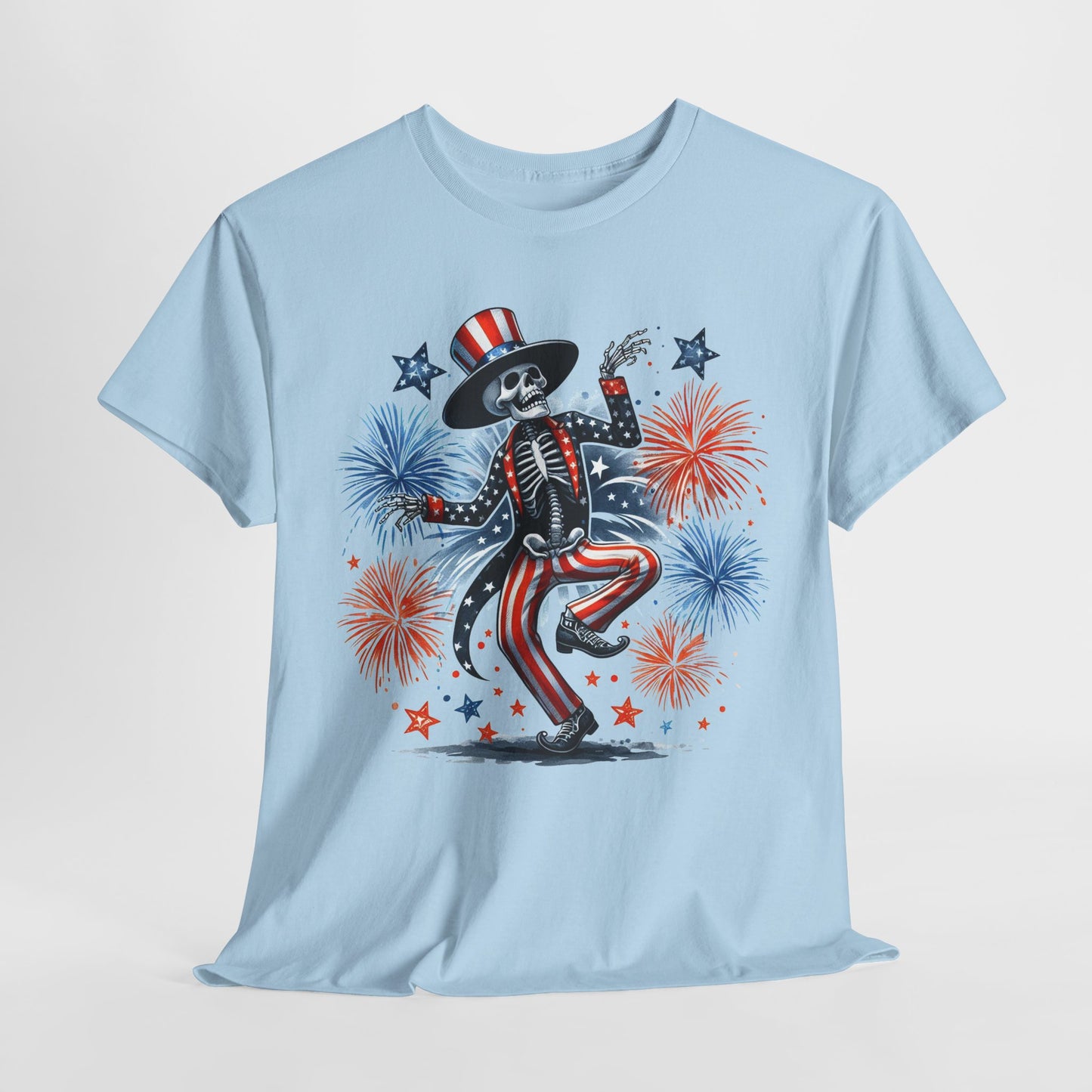 4th of July - Dancing USA Skeleton #1 T-Shirt