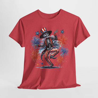 4th of July - Dancing USA Skeleton #1 T-Shirt