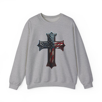 American Flag Cross #2 Sweatshirt