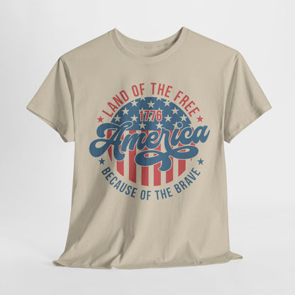 Land of the Free Because of the Brave #1 T-Shirt