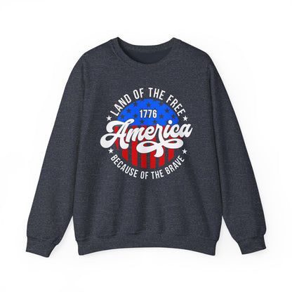 Land of the Free Because of the Brave #2 Sweatshirt