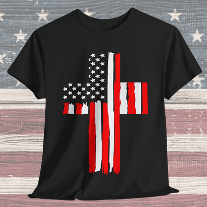 American Flag Cross #1 T-Shirt