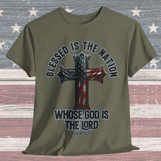Blessed is the Nation Whose God is the Lord T-Shirt