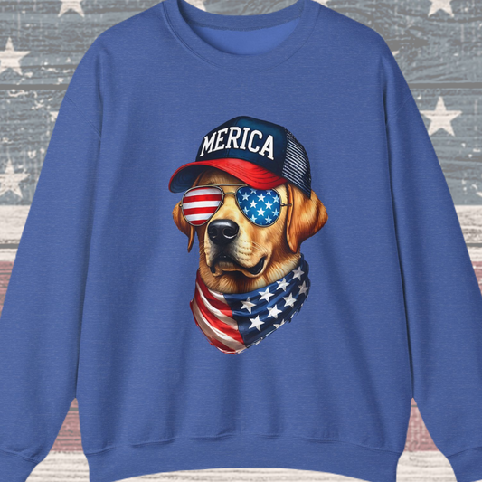 4th of July 'Merica Dog Sweatshirt